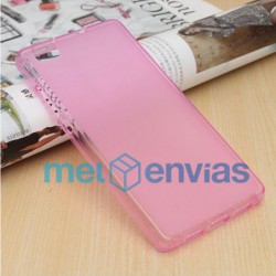 Funda carcasa para Huawei P8  Lite Gel TPU Liso mate Color Rosa