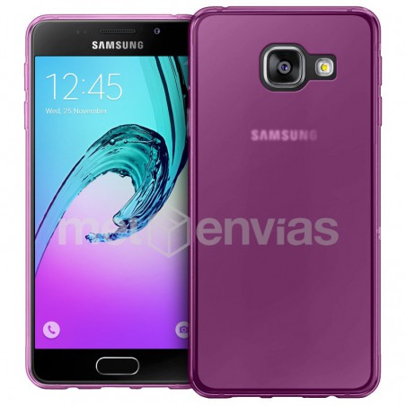 Funda carcasa para Samsung Galaxy A3 A310 (2016) Gel TPU Liso mate Color Rosa