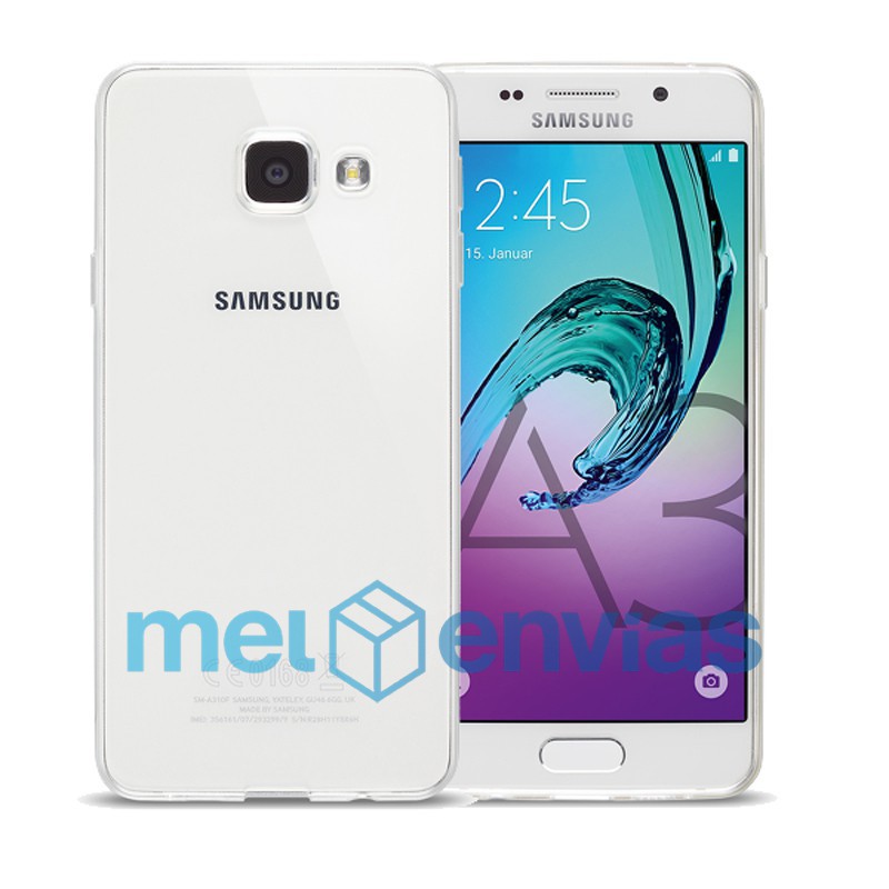 Funda carcasa para Samsung Galaxy A3 A310 (2016) Gel TPU Liso Color Transparente