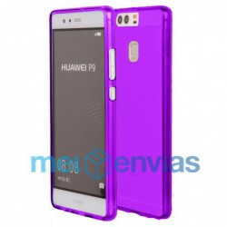 Funda carcasa para Huawei P9 Gel TPU Liso mate Color Morado