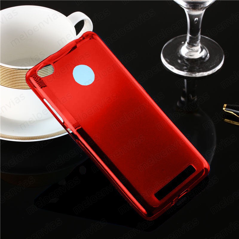 Funda carcasa para Xiaomi Redmi 3 Pro Gel TPU Liso mate Color Rojo