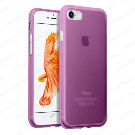 Funda carcasa para iPhone 7 4.7" Gel TPU Liso mate Color Rosa