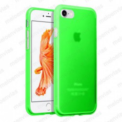 Funda carcasa para iPhone 7 4.7" Gel TPU Liso mate Color Verde