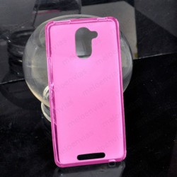 Funda carcasa para BQ Aquaris U Plus Gel TPU Liso mate Color Rosa