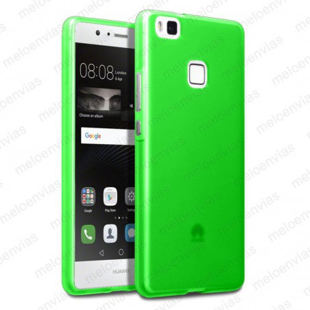 Funda carcasa para Huawei P10 Lite Gel TPU Liso mate Color Verde