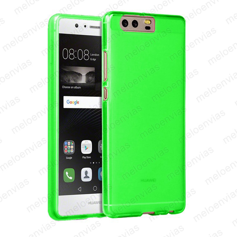 Funda carcasa para Huawei P10 Plus Gel TPU Liso mate Color Verde