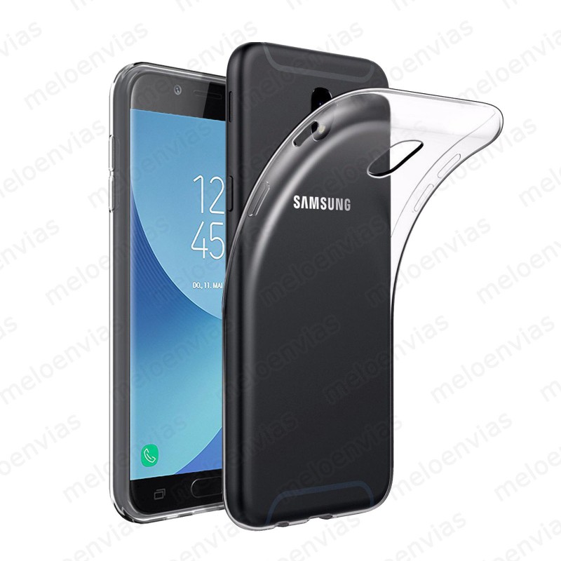 Funda carcasa para Samsung Galaxy J7 2017 Gel TPU Liso Transparente 100%