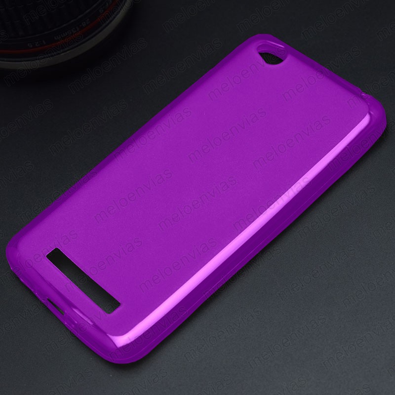 Funda carcasa para Xiaomi Redmi 4A Gel TPU Liso mate Color Morado