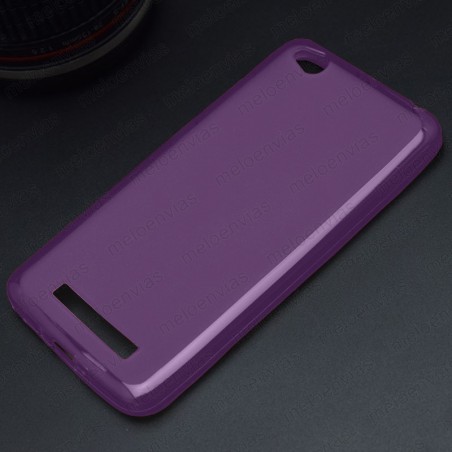 Funda carcasa para Xiaomi Redmi 4A Gel TPU Liso mate Color Rosa