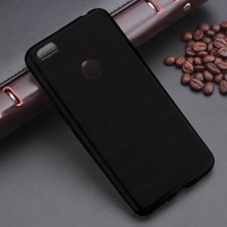Funda para Xiaomi Redmi Note 5A carcasa Gel TPU Liso mate Color Negro