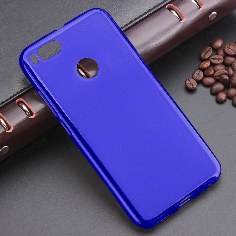 Funda para Xiaomi Mi 5X / Mi A1 carcasa Gel TPU Liso mate Color Azul