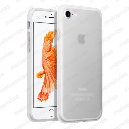 Funda para iPhone 8 (4.7) carcasa Gel TPU Liso mate Color Transparente