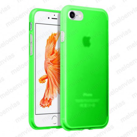 Funda para iPhone 8 (4.7) carcasa Gel TPU Liso mate Color Verde
