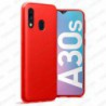 Funda carcasa para Samsung Galaxy A30s Gel TPU Liso mate Color Rojo