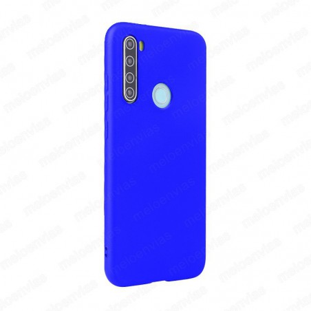 Funda carcasa para Xiaomi Redmi Note 8T Gel TPU Liso mate Color Azul
