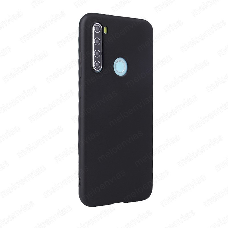 Funda carcasa para Xiaomi Redmi Note 8T Gel TPU Liso mate Color Negro