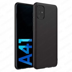 Funda carcasa para Samsung Galaxy A41 Gel TPU Liso mate Color Negro