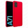 Funda carcasa para Samsung Galaxy A71 Gel TPU Liso mate Color Rojo