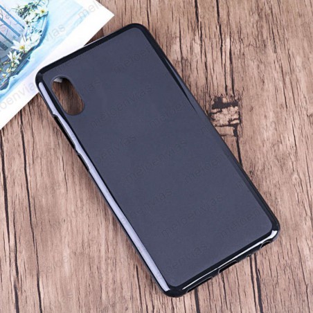 Funda carcasa para Xiaomi Redmi 7A Gel TPU Liso mate Color Negro