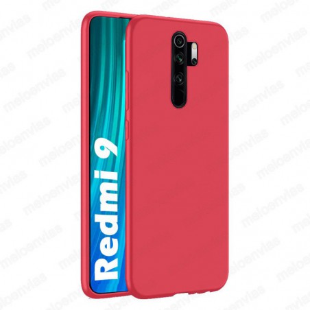 Funda carcasa para Xiaomi Redmi 9 Gel TPU Liso mate Color Rosa