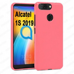 Funda carcasa para Alcatel 1S 2019 Gel TPU Liso mate Color Rosa