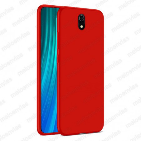 Funda carcasa para Xiaomi Redmi 8 / 8A Gel TPU Liso mate Color Rojo