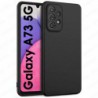 Funda carcasa para Samsung Galaxy A73 5G Gel TPU Liso mate Color Negro