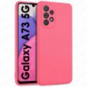 Funda carcasa para Samsung Galaxy A73 5G Gel TPU Liso mate Color Rosa