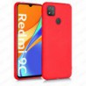 Funda carcasa para Xiaomi Redmi 9C Gel TPU Liso mate Color Rojo